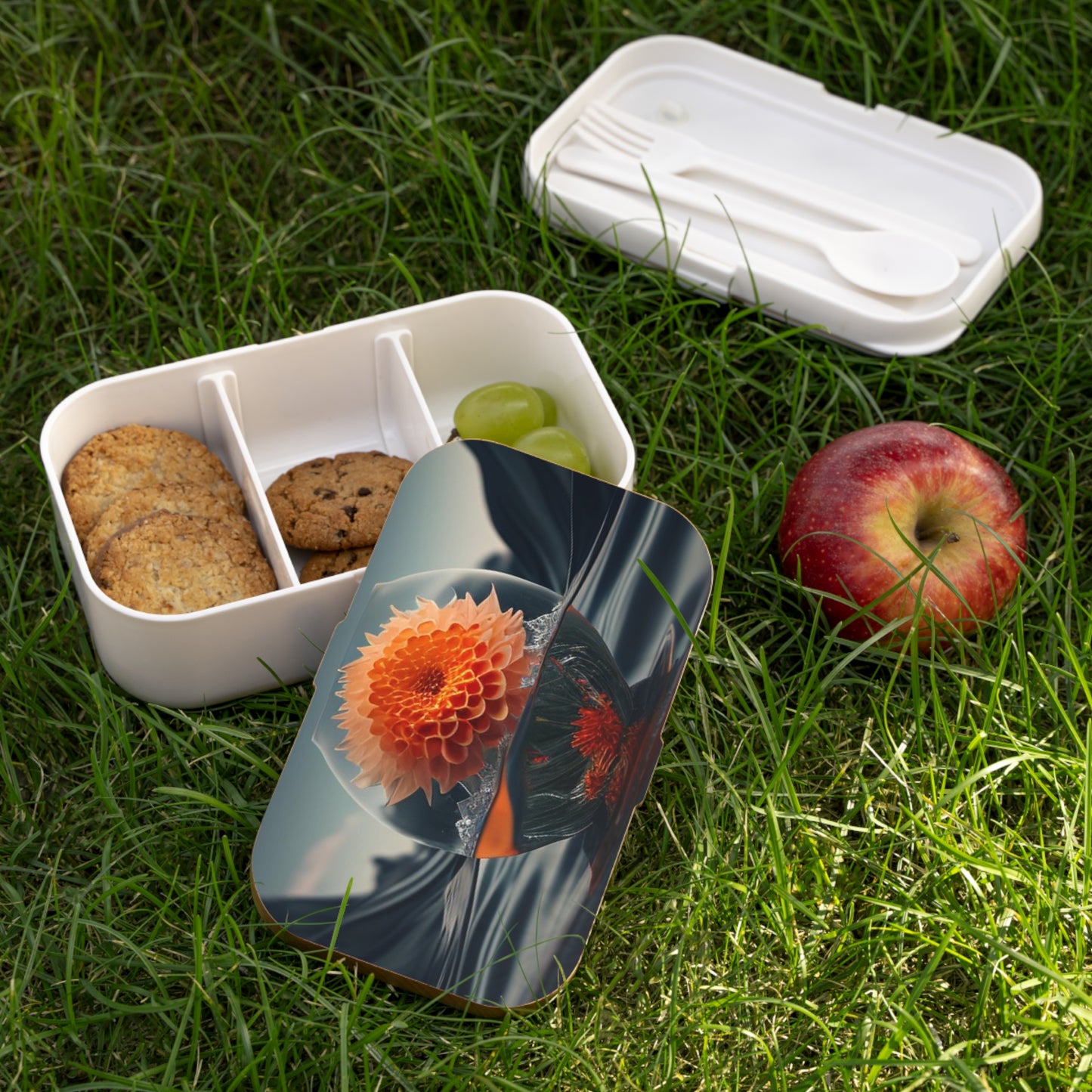 Bento Lunch Box Dahlia Orange 3