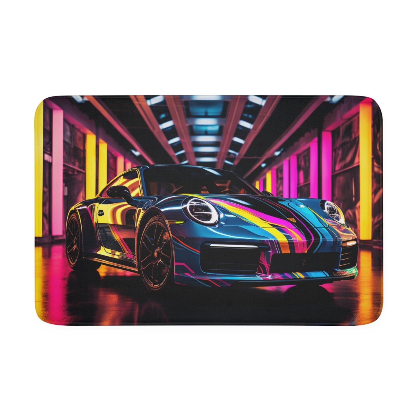 Memory Foam Bath Mat Macro Porsche 1