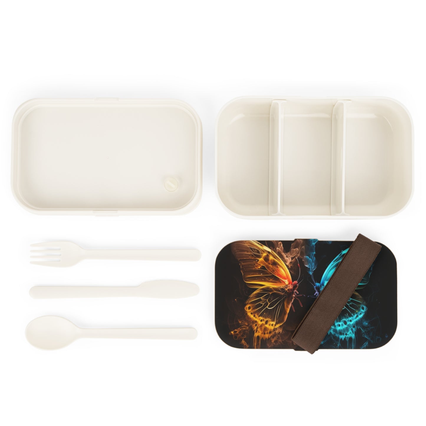 Bento Lunch Box Kiss Neon Butterfly 8