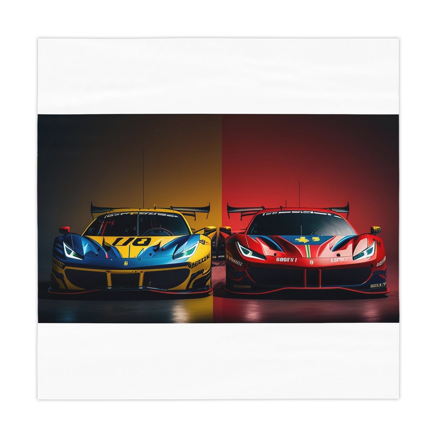 Tablecloth Ferrari Red Blue 3