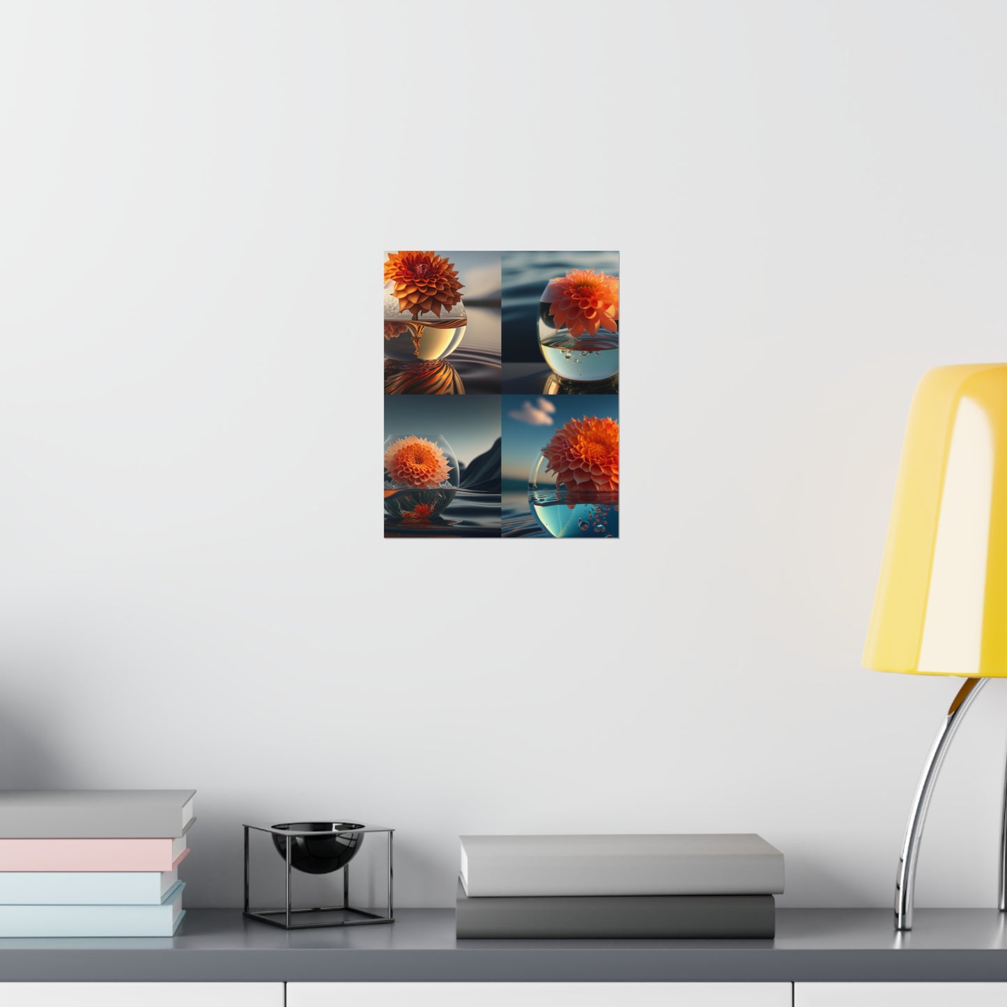 Premium Matte Vertical Posters Dahlia Orange 5