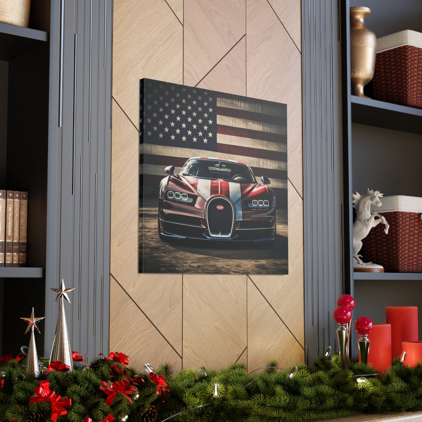 Canvas Gallery Wraps Bugatti Flag 1