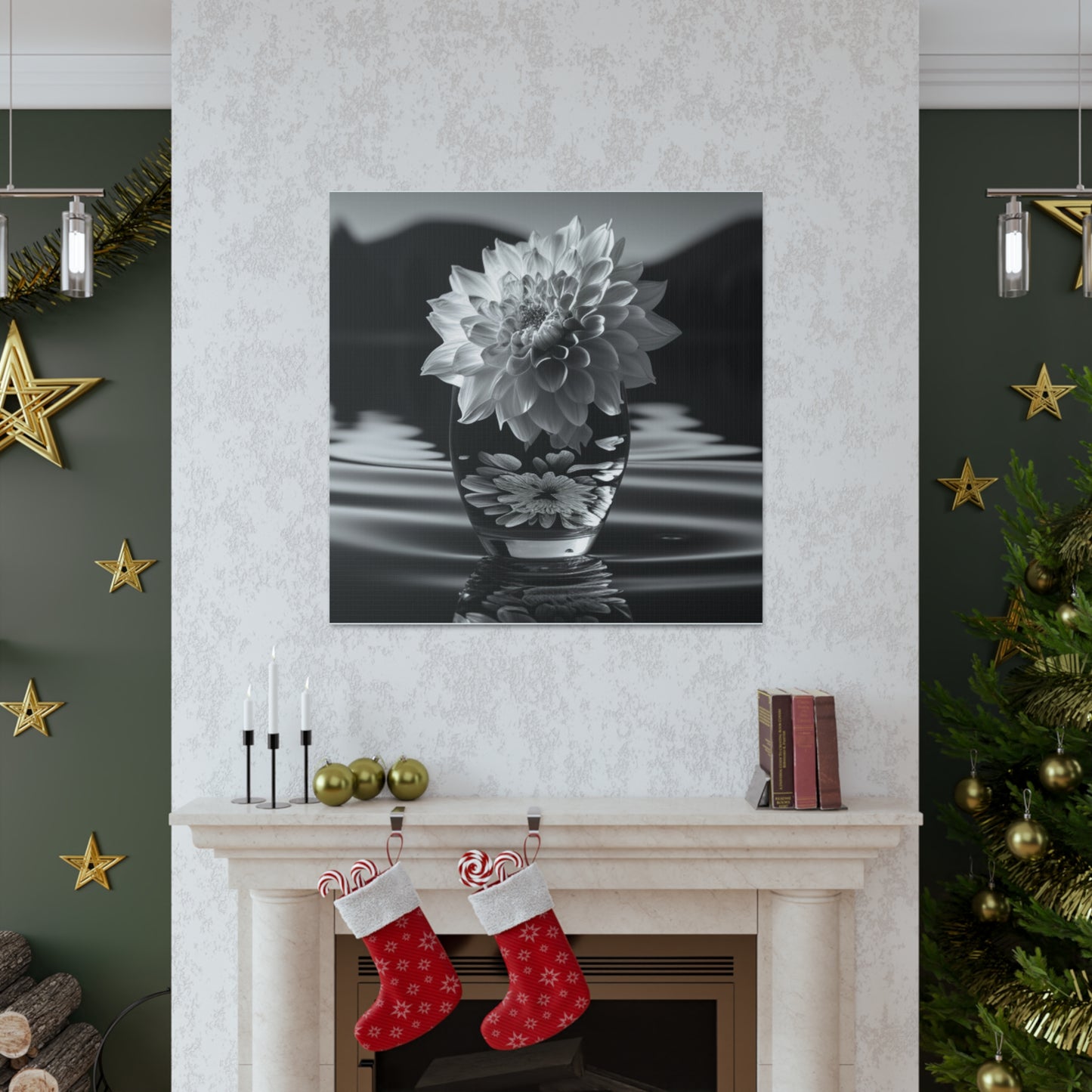 Canvas Gallery Wraps White Dahlia 4