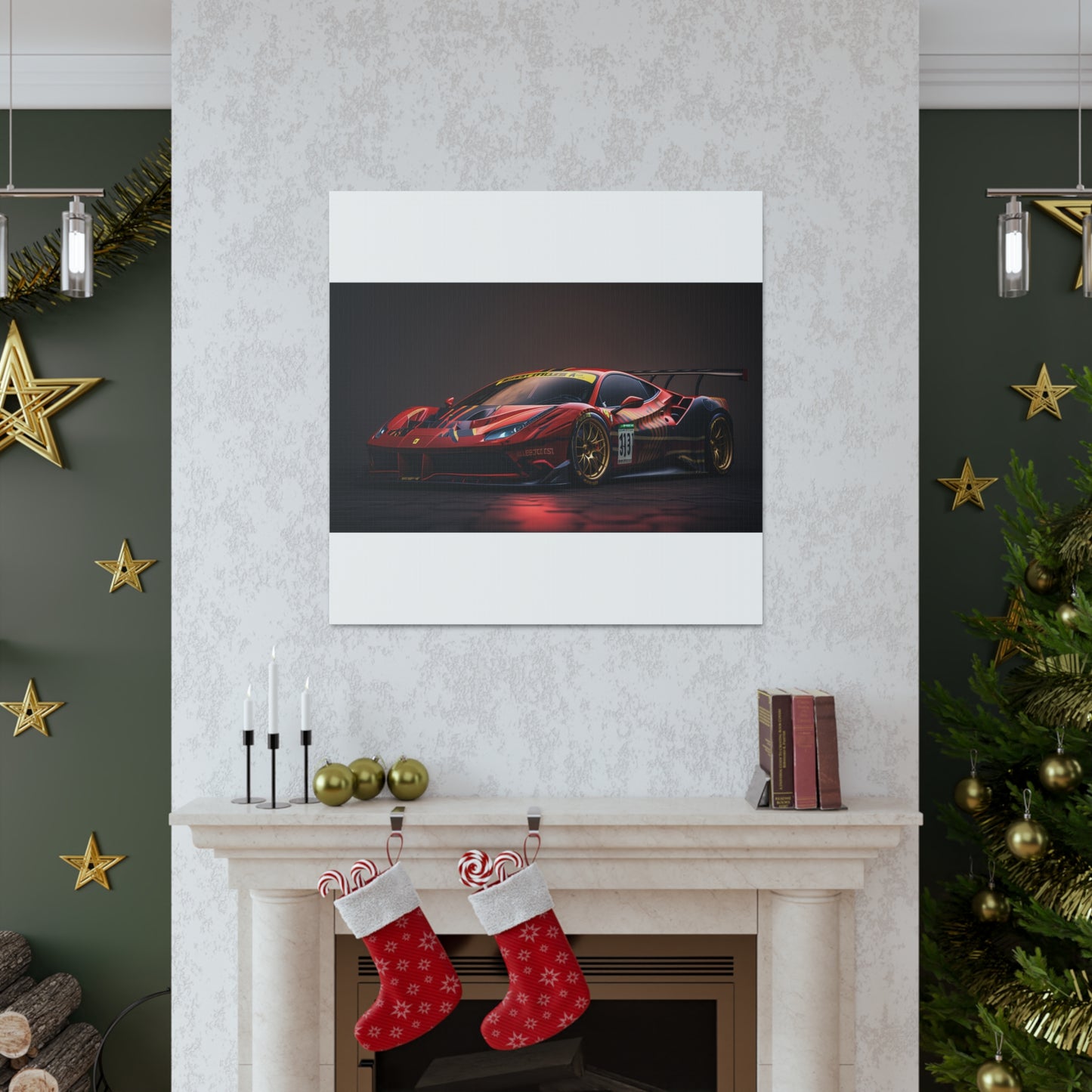 Canvas Gallery Wraps Ferrari Red 1