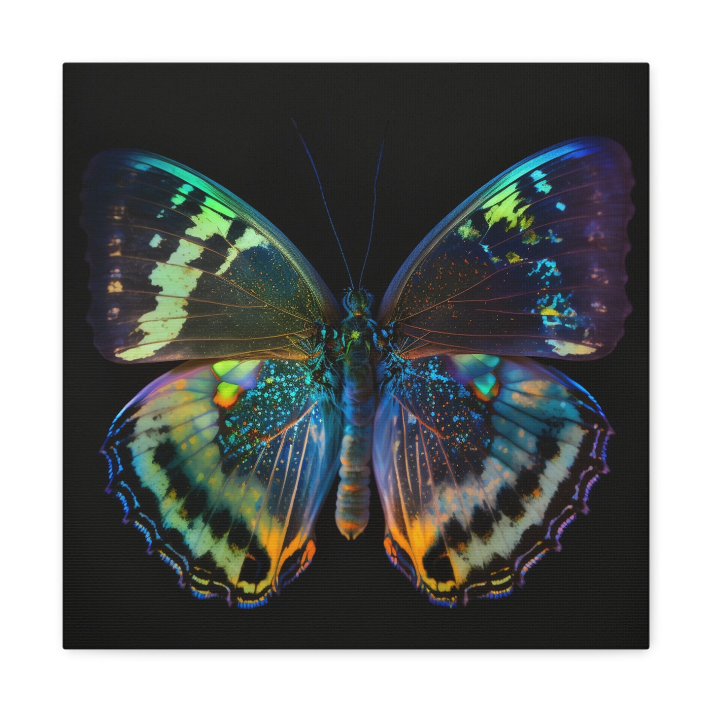 Canvas Gallery Wraps Neon Butterfly Flair 4
