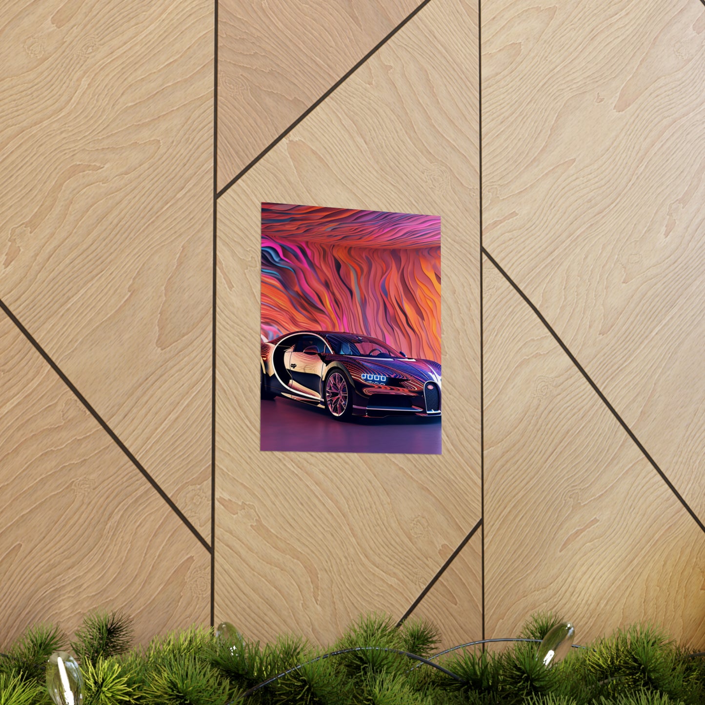 Premium Matte Vertical Posters Bugatti Abstract Flair 4