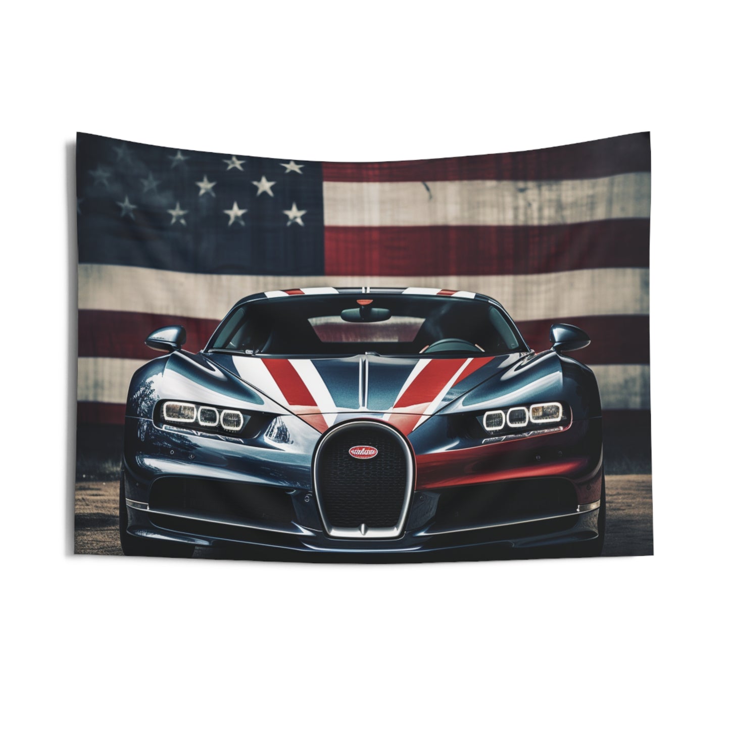 Indoor Wall Tapestries Bugatti Flag 2