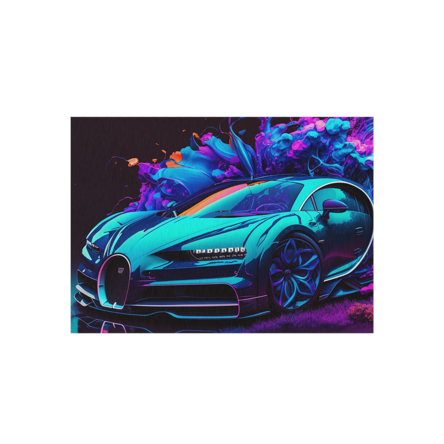 Outdoor Rug  Bugatti Neon Chiron 3