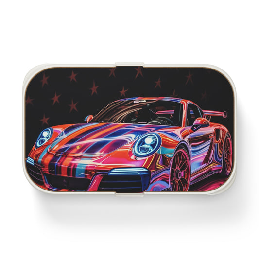Bento Lunch Box American Flag Colored Porsche 1