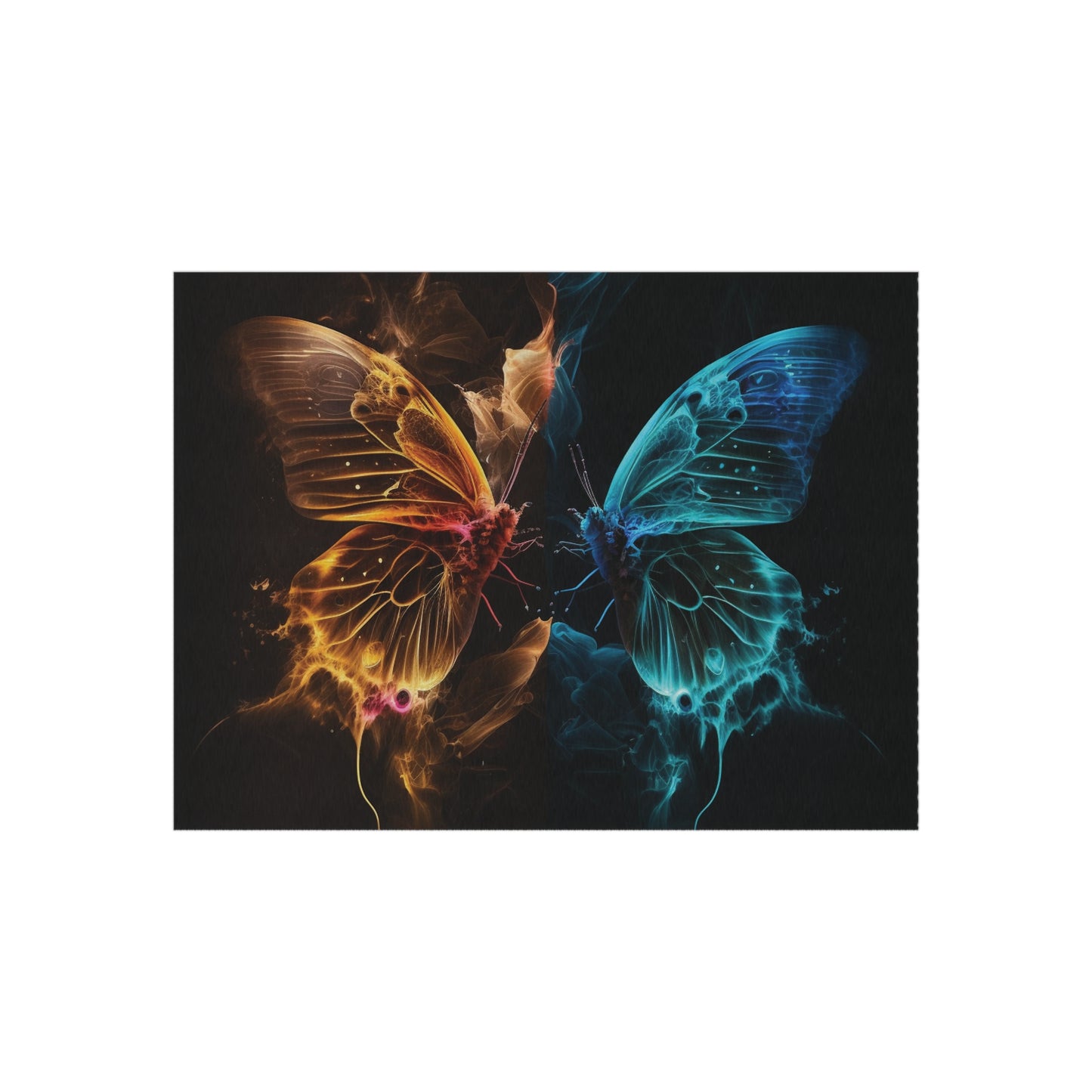 Outdoor Rug  Kiss Neon Butterfly 9