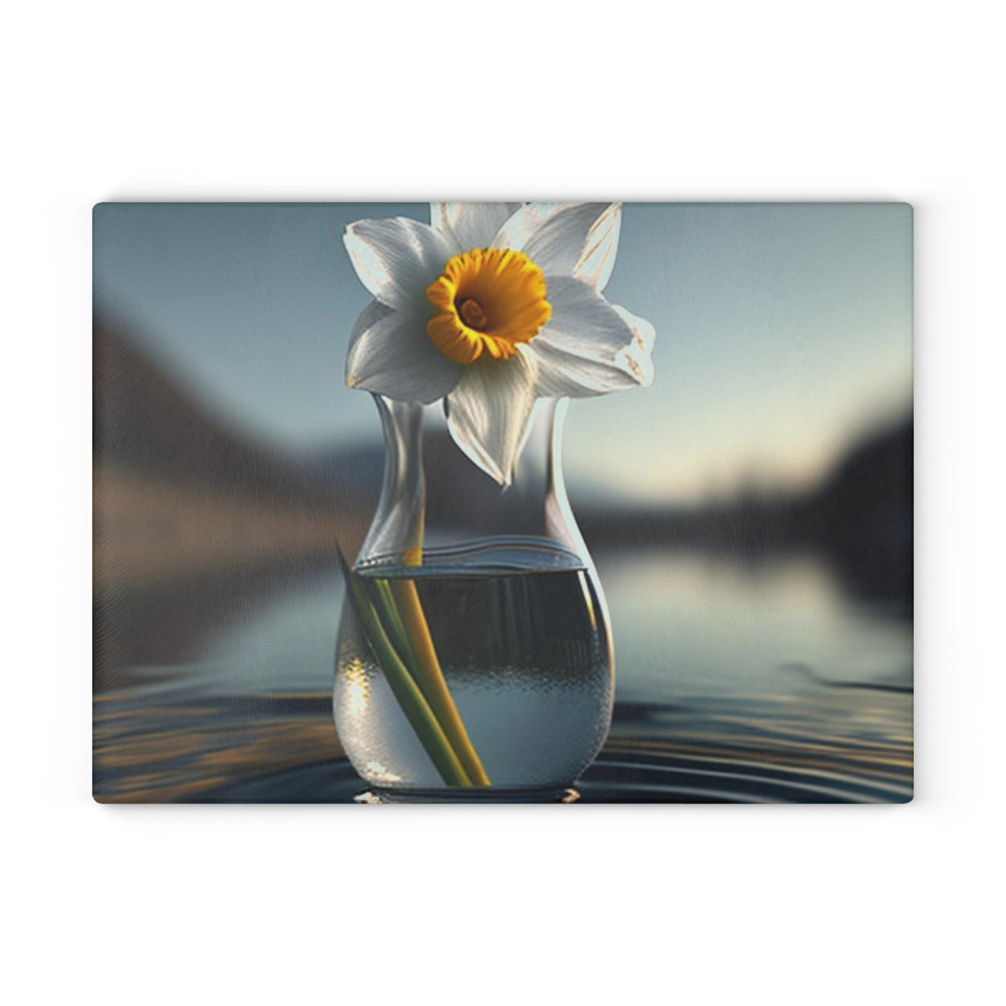 Glass Cutting Board Daffodil 3
