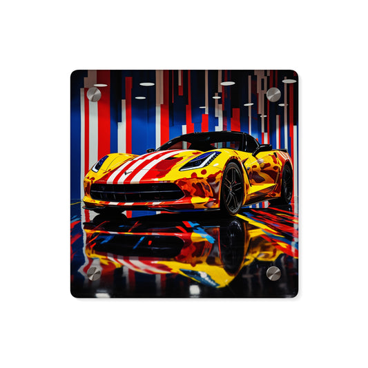 Acrylic Wall Art Panels Macro Flag Ferrari 4