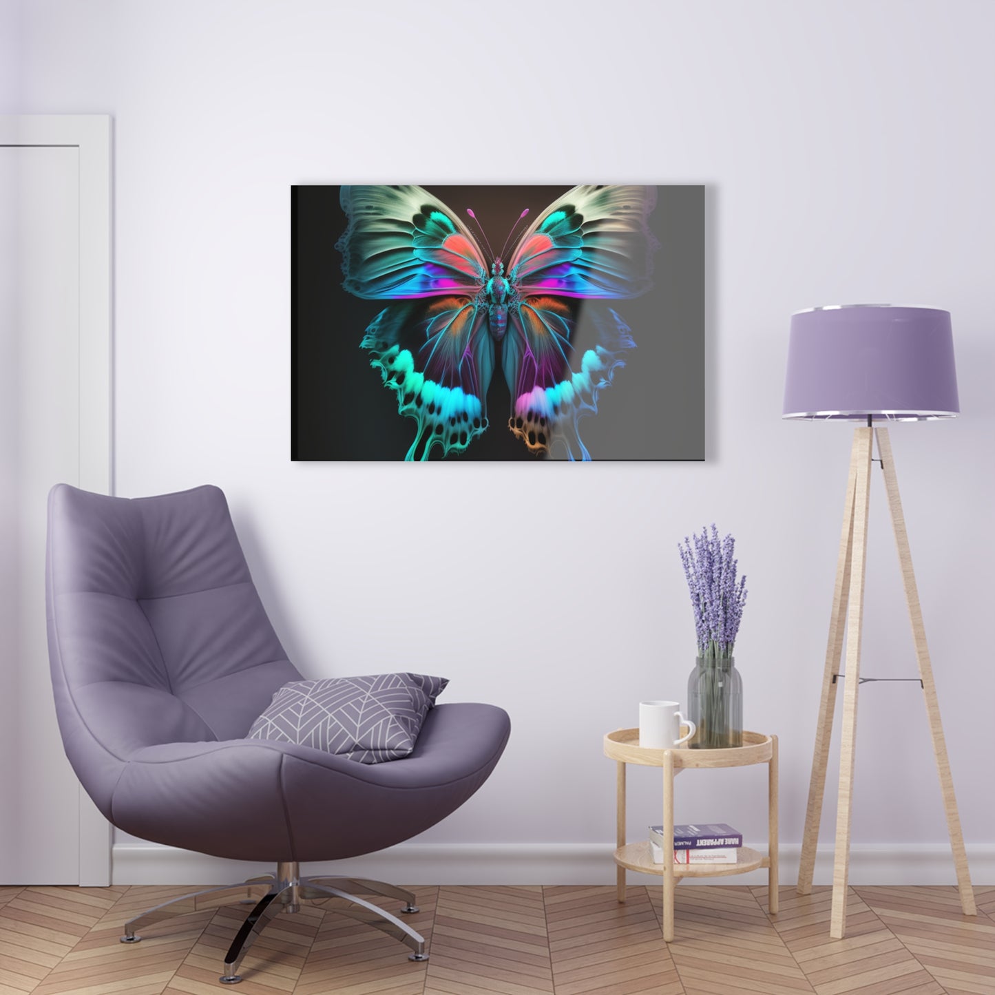 Acrylic Prints Raw Hyper Color Butterfly 2