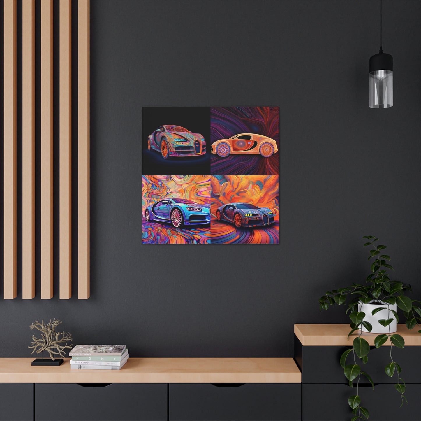 Canvas Gallery Wraps Bugatti Abstract Concept 5