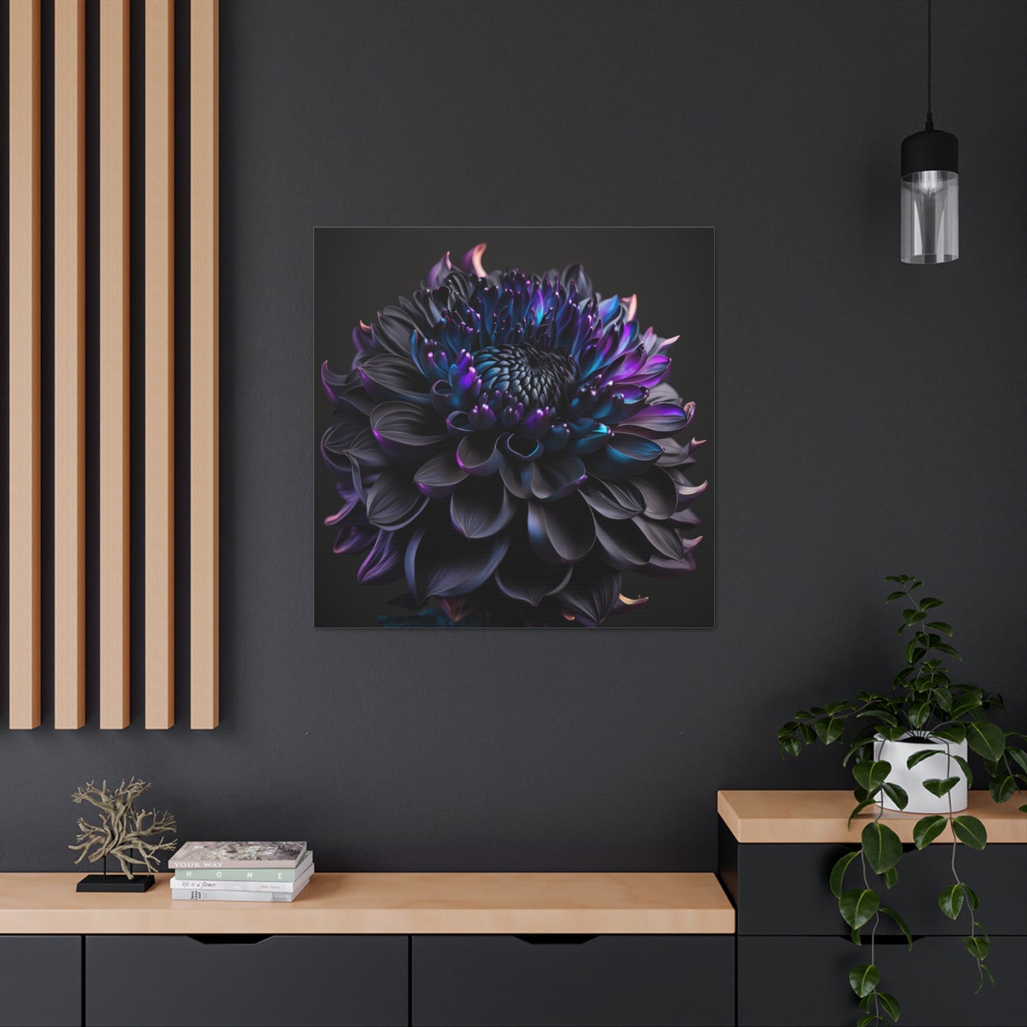 Canvas Gallery Wraps Dahlia Purple 2