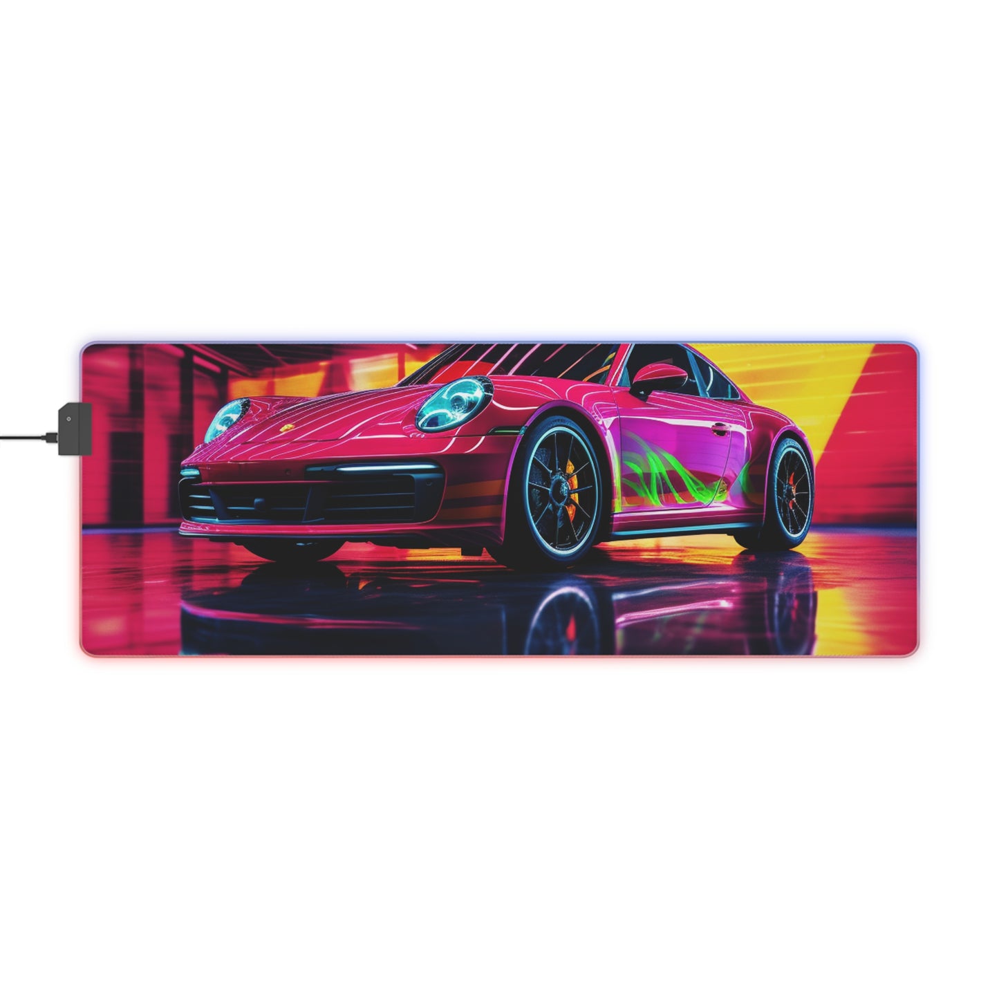 LED Gaming Mouse Pad Macro Porsche 3