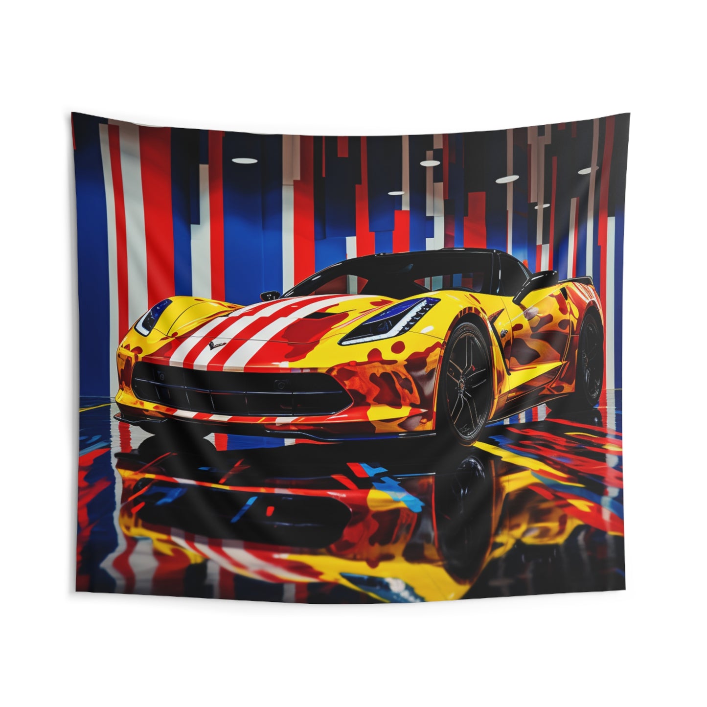Indoor Wall Tapestries Macro Flag Ferrari 4