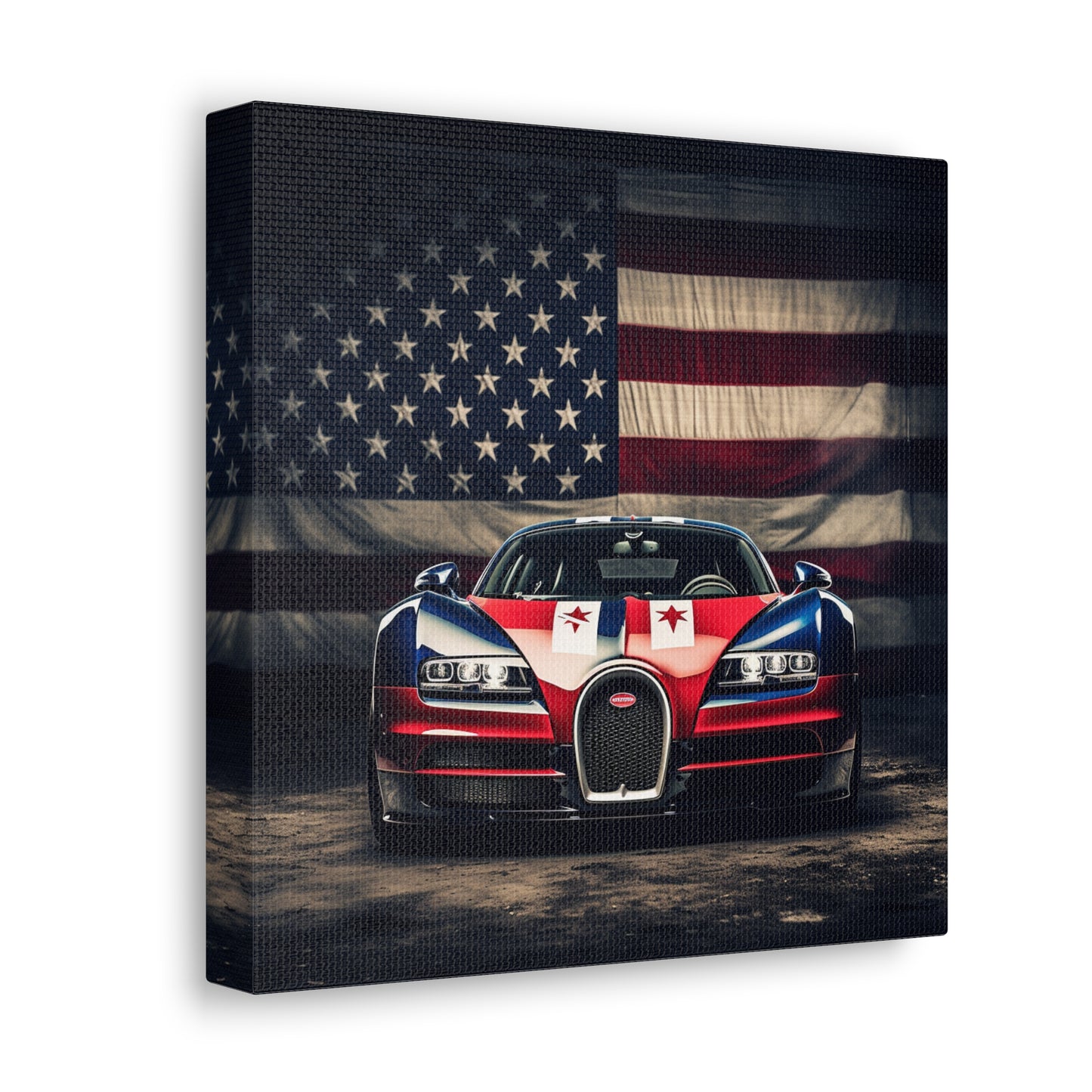 Canvas Gallery Wraps Bugatti American Flag 3