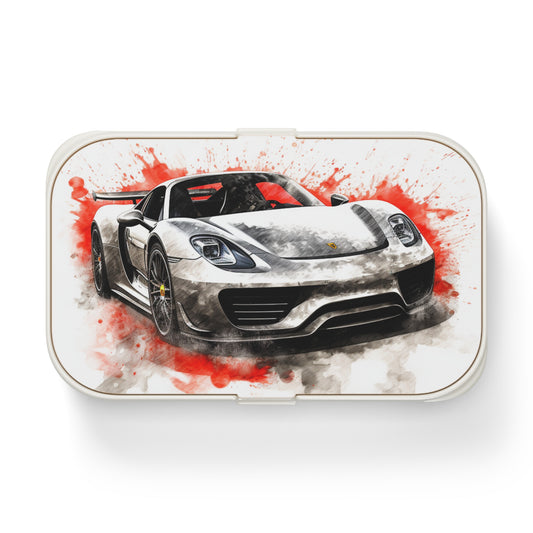 Bento Lunch Box 918 Spyder white background driving fast with water splashing 4