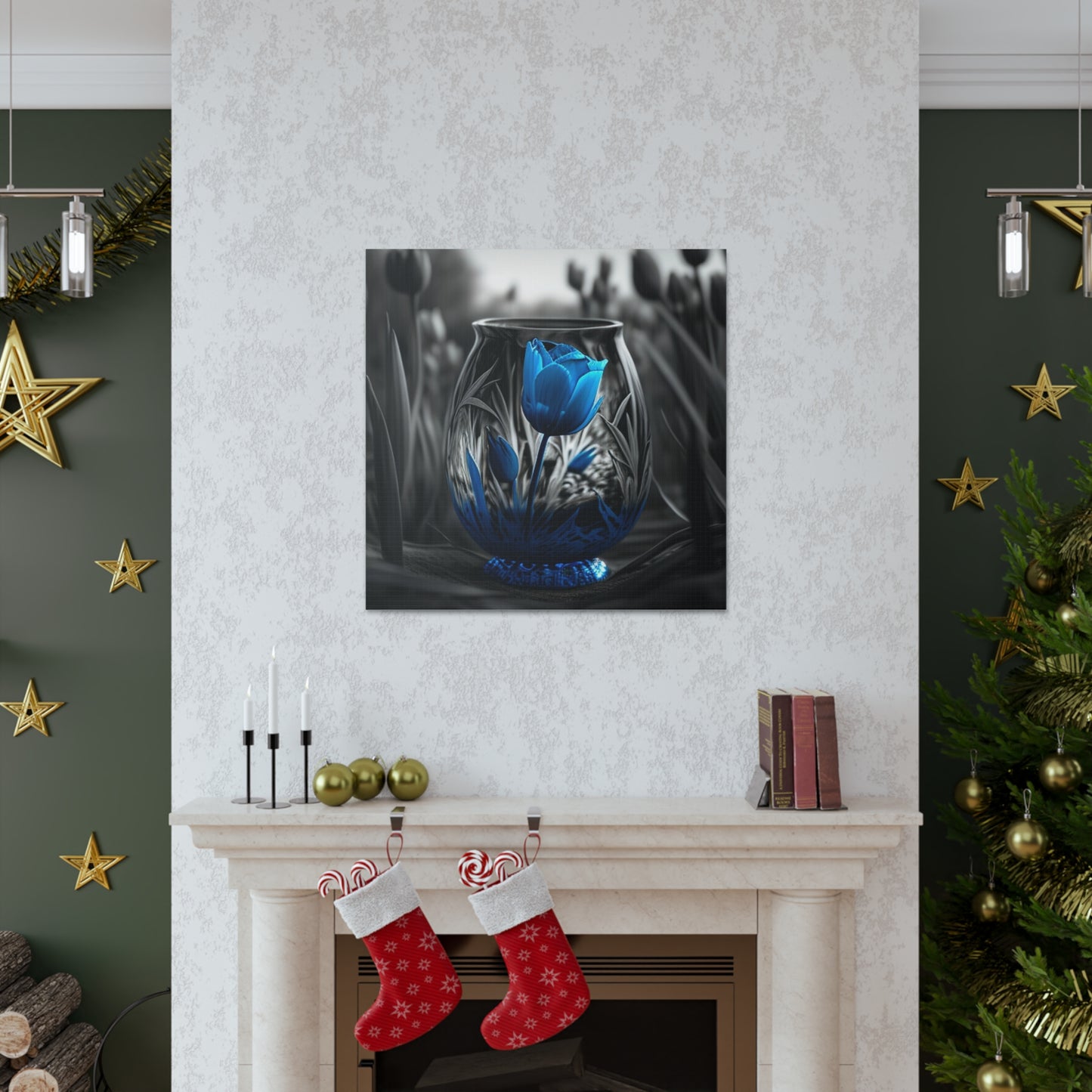Canvas Gallery Wraps Tulip Blue 3