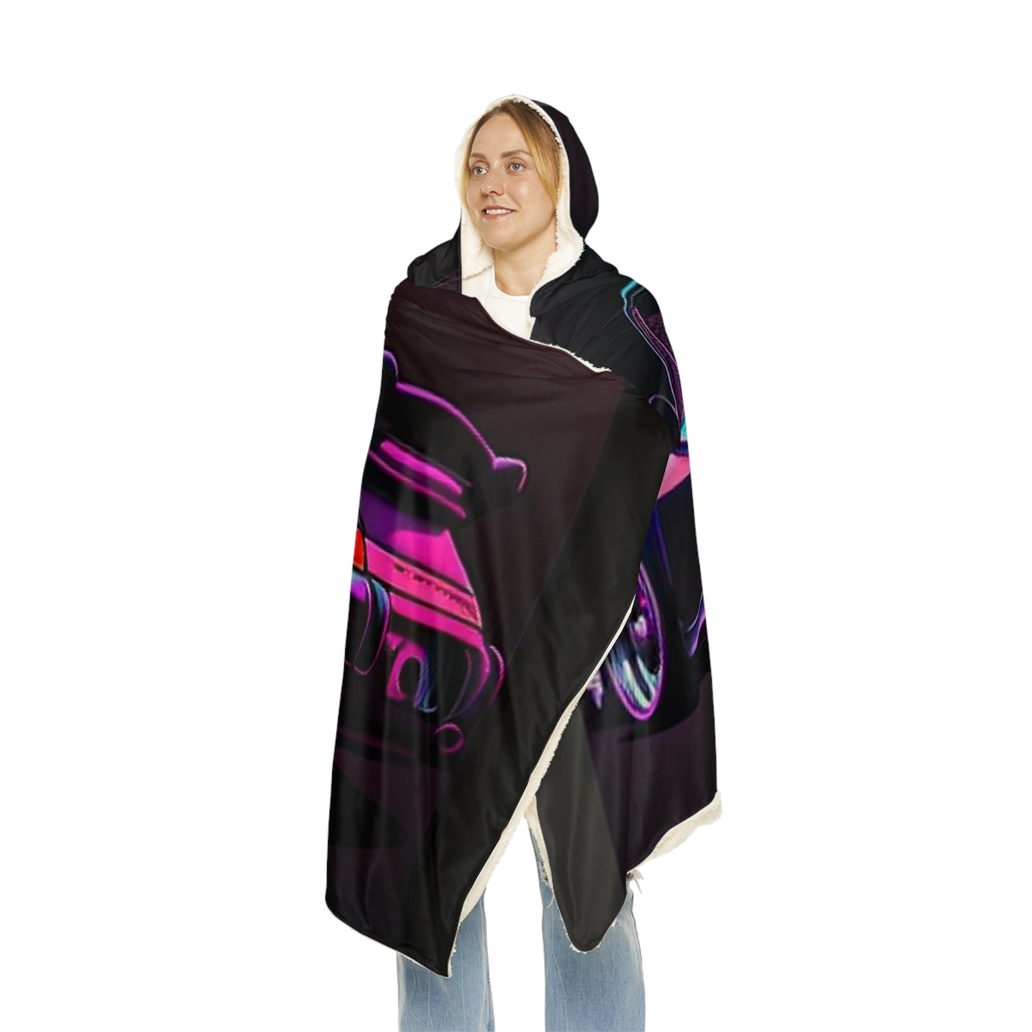 Snuggle Hooded Blanket Porsche Purple 1