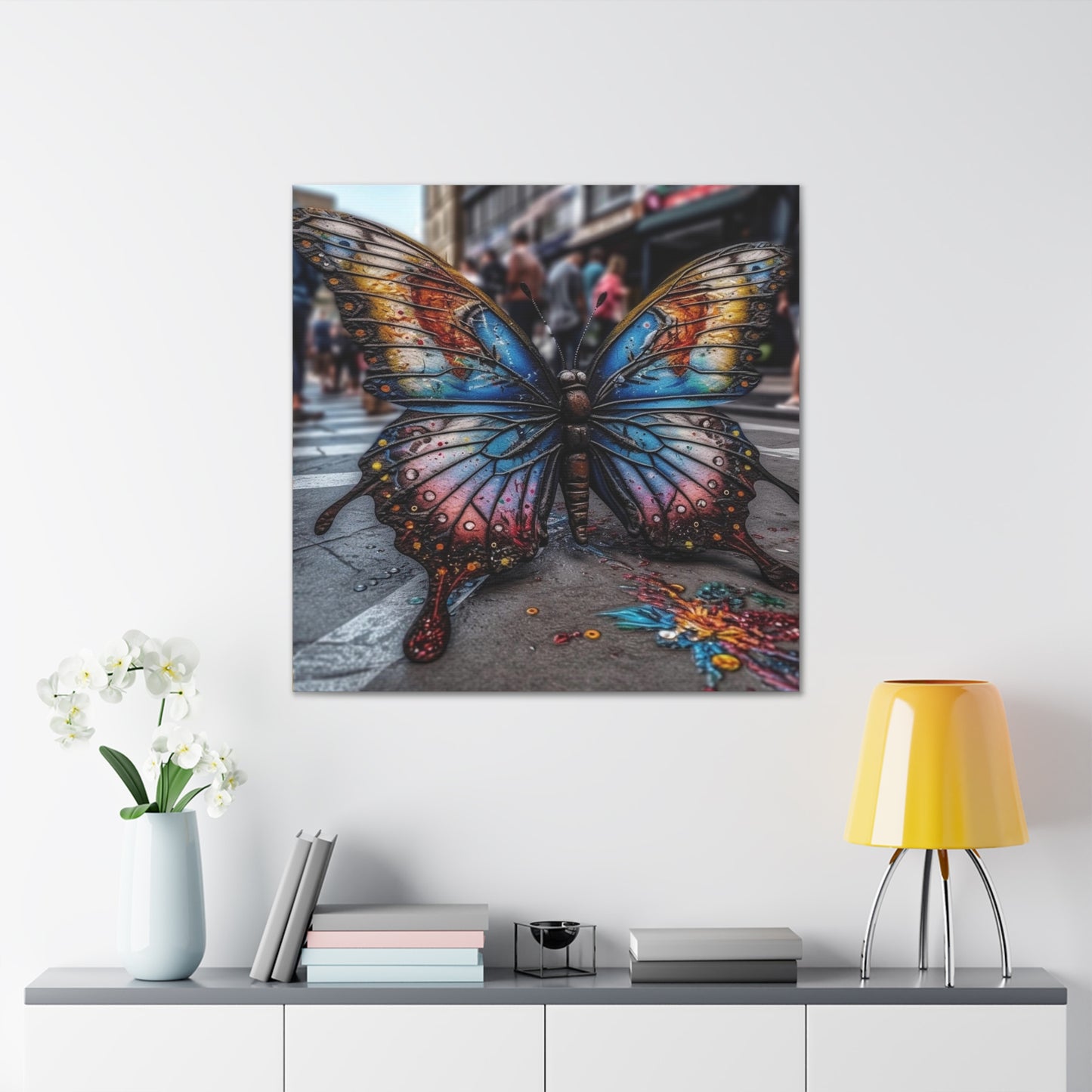 Canvas Gallery Wraps Liquid Street Butterfly 4