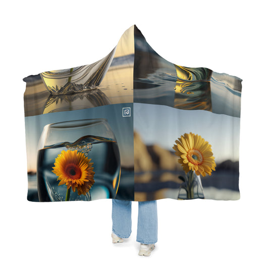 Snuggle Hooded Blanket yello Gerbera glass 5