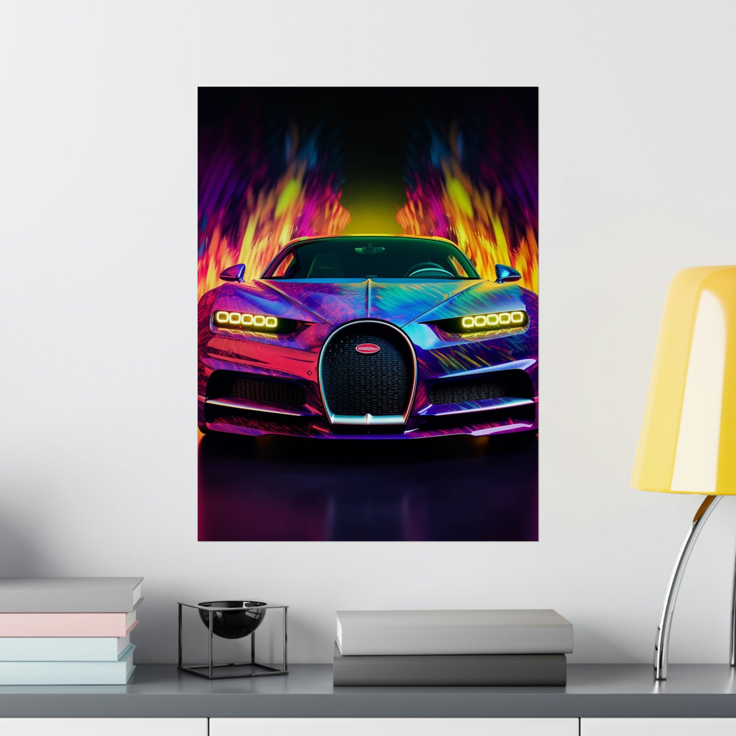 Premium Matte Vertical Posters Florescent Bugatti Flair 3