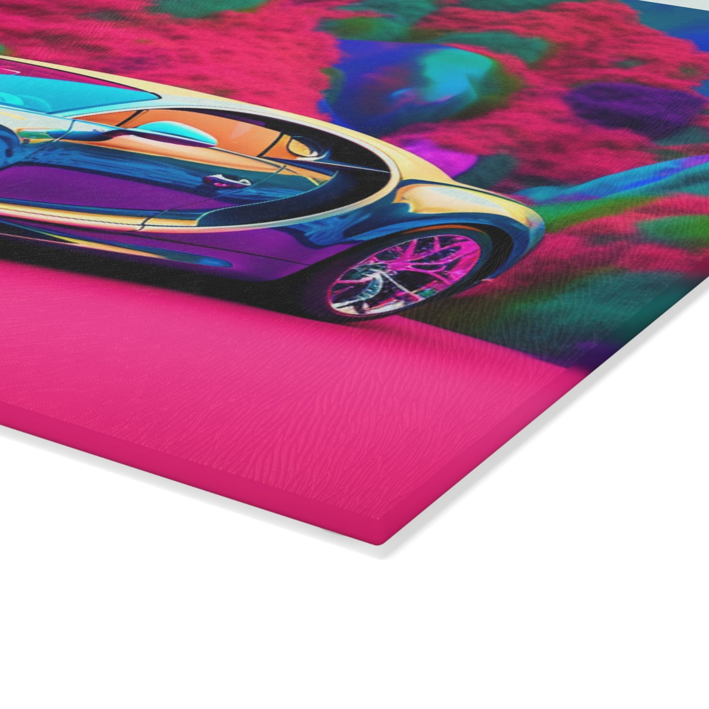 Glass Cutting Board Florescent Bugatti Flair 4