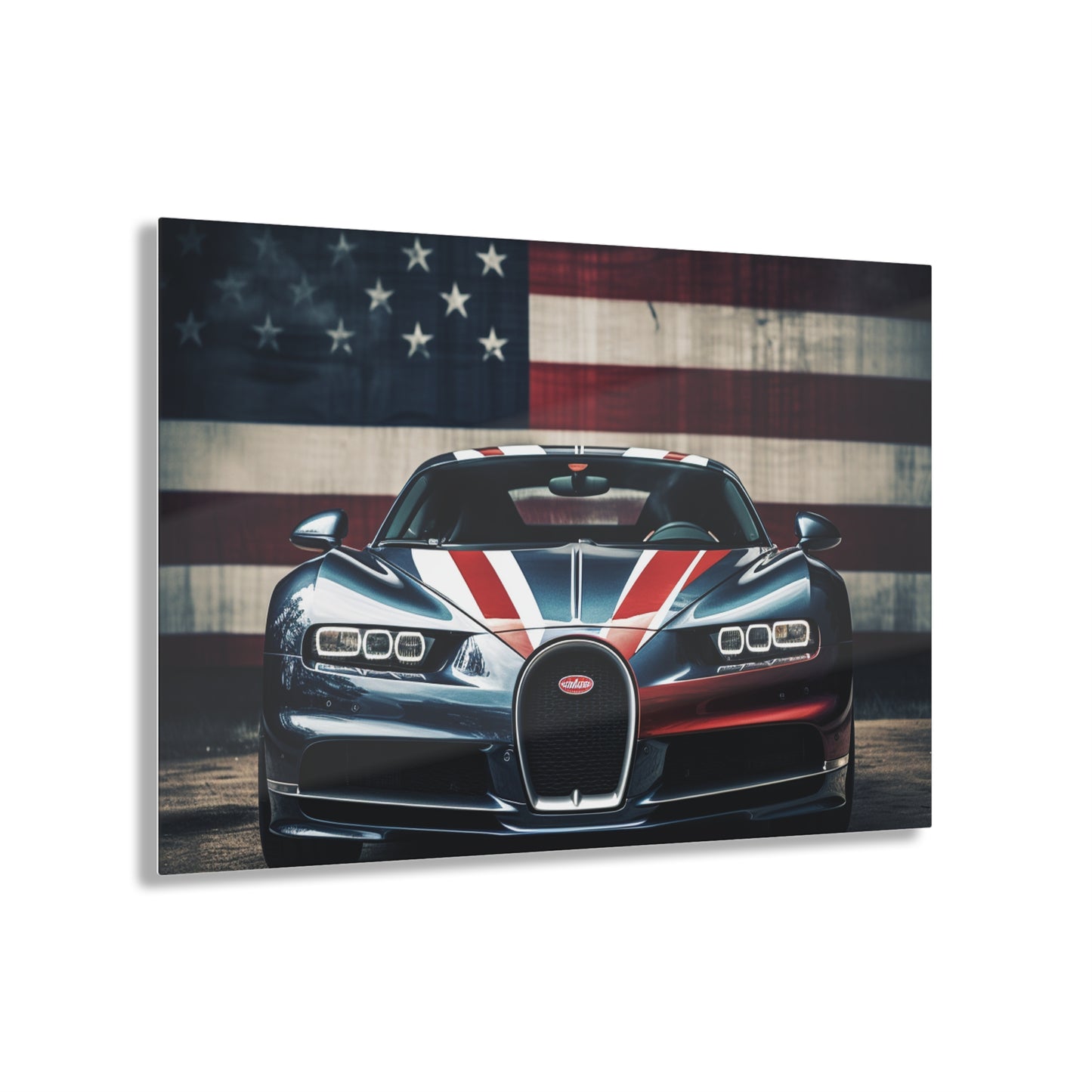 Acrylic Prints Bugatti Flag 2