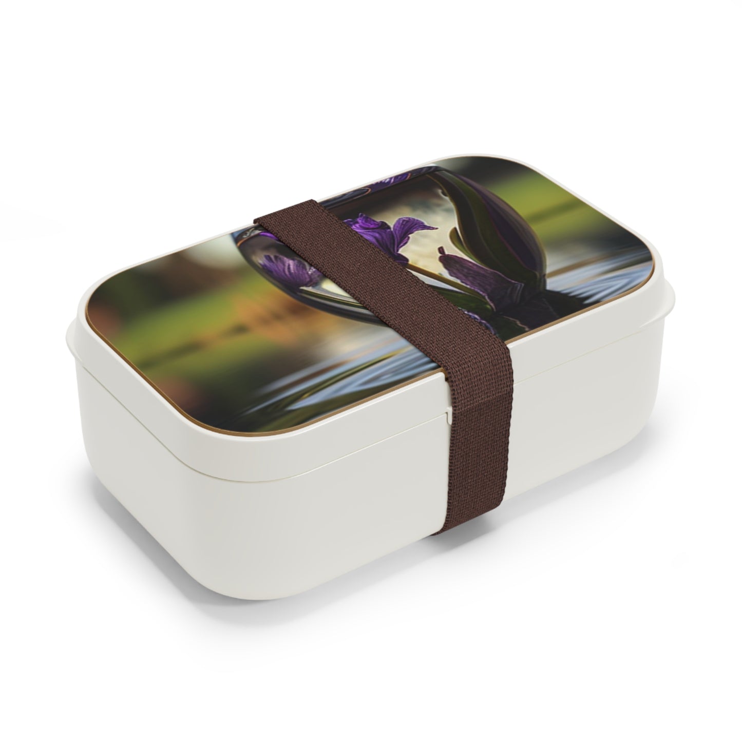 Bento Lunch Box Purple Iris in a vase 3