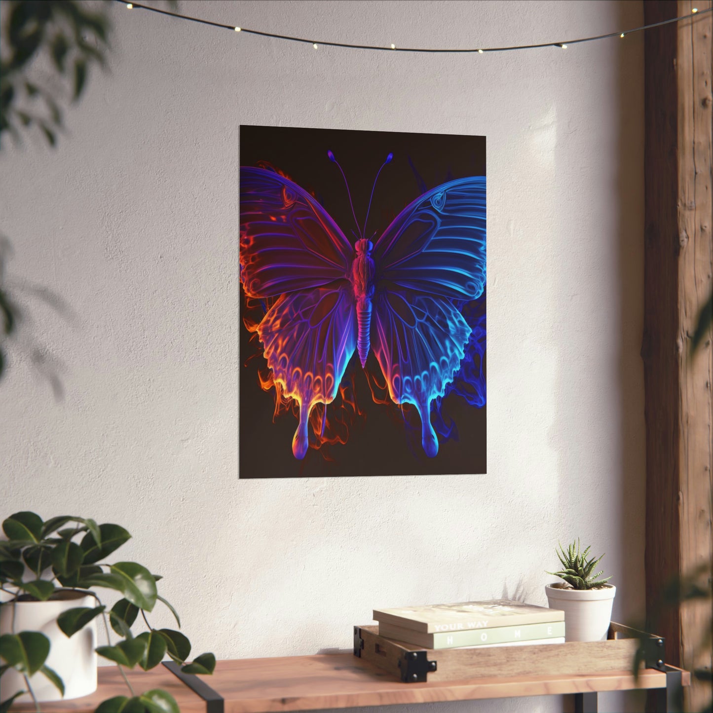 Premium Matte Vertical Posters Thermal Butterfly 1