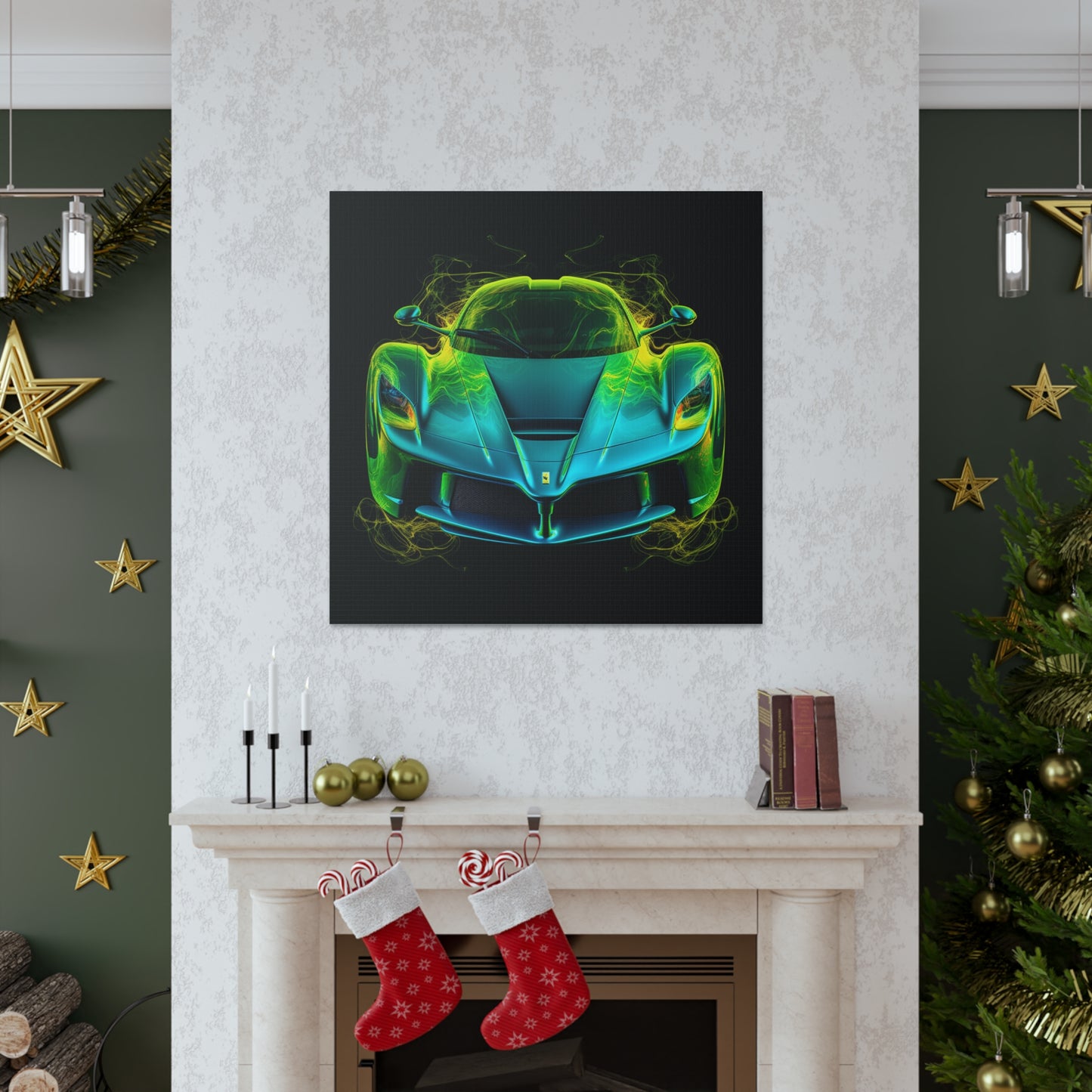 Canvas Gallery Wraps Ferrari Neon 2