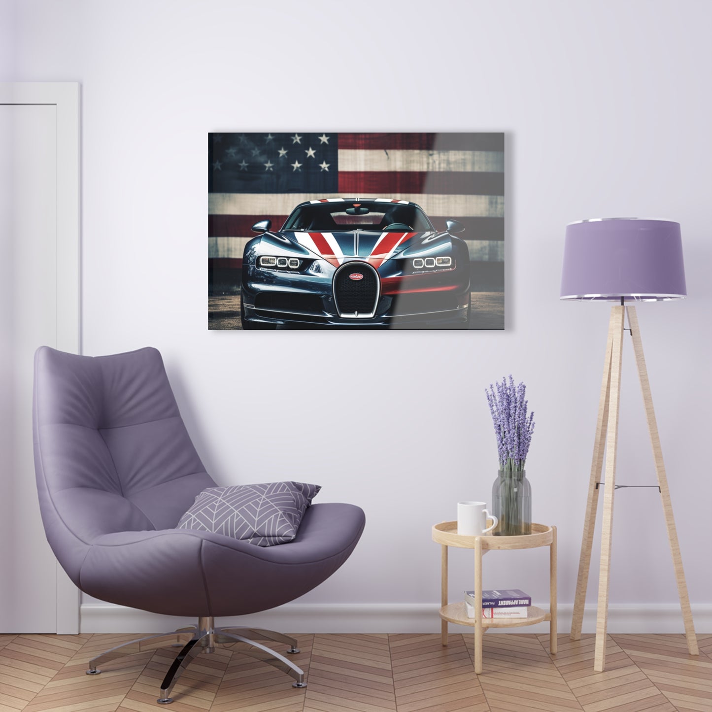 Acrylic Prints Bugatti Flag 2