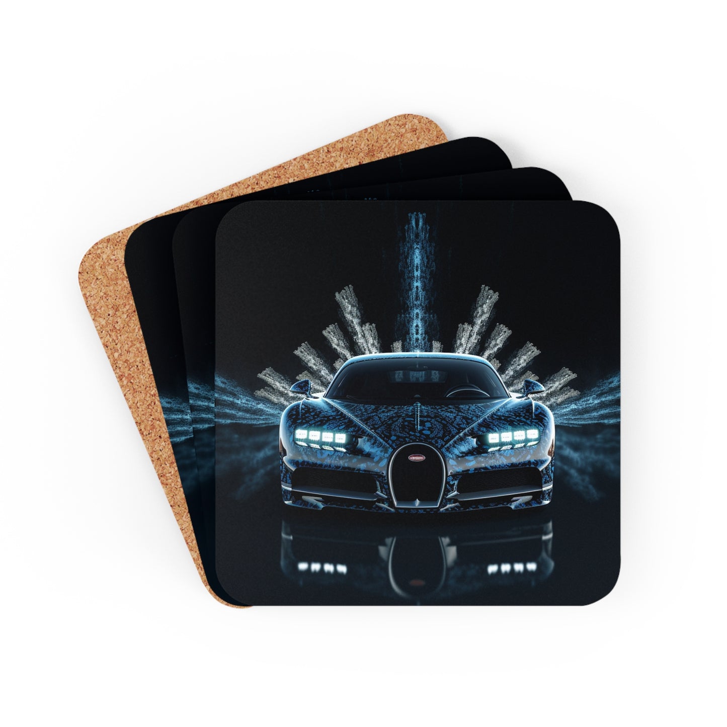 Corkwood Coaster Set Hyper Bugatti 2