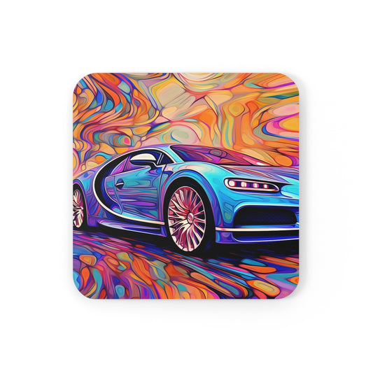 Corkwood Coaster Set Bugatti Abstract Concept 3