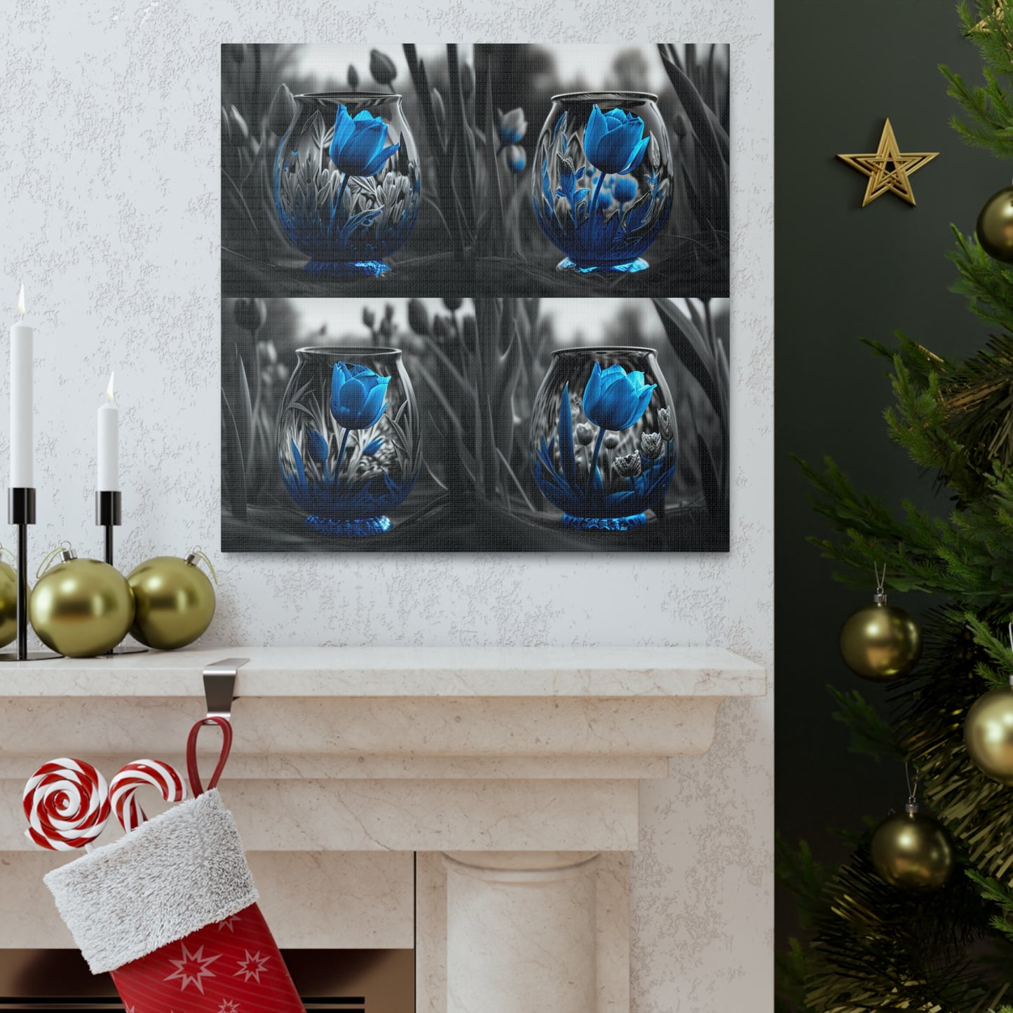 Canvas Gallery Wraps Tulip Blue 5