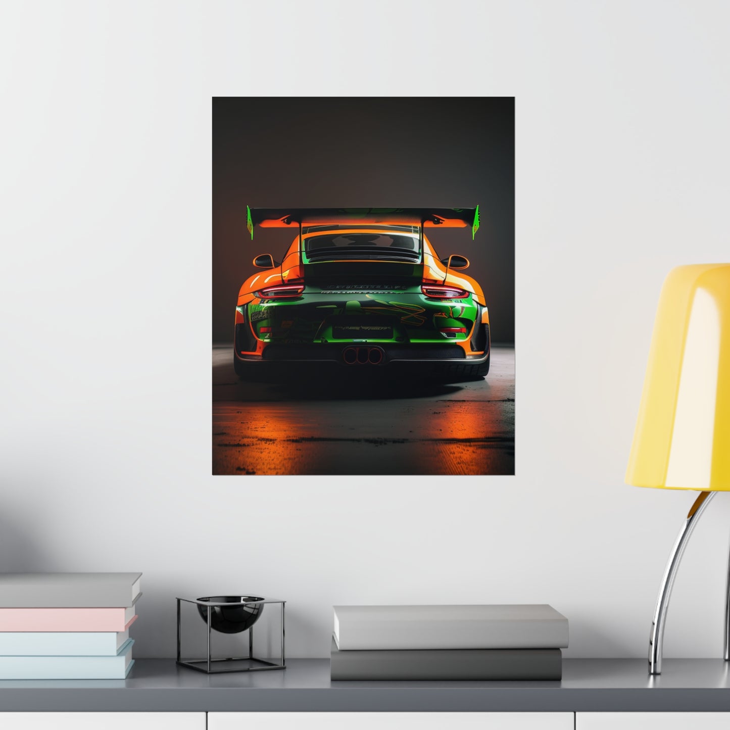 Premium Matte Vertical Posters Porsche Color 3