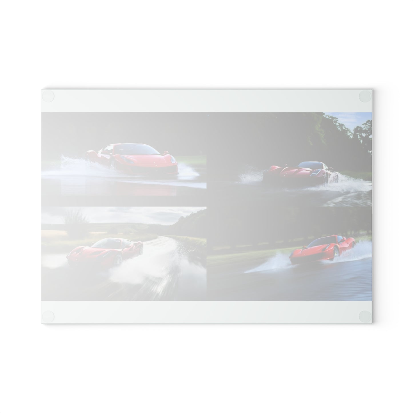 Glass Cutting Board Water Ferrari Splash 5