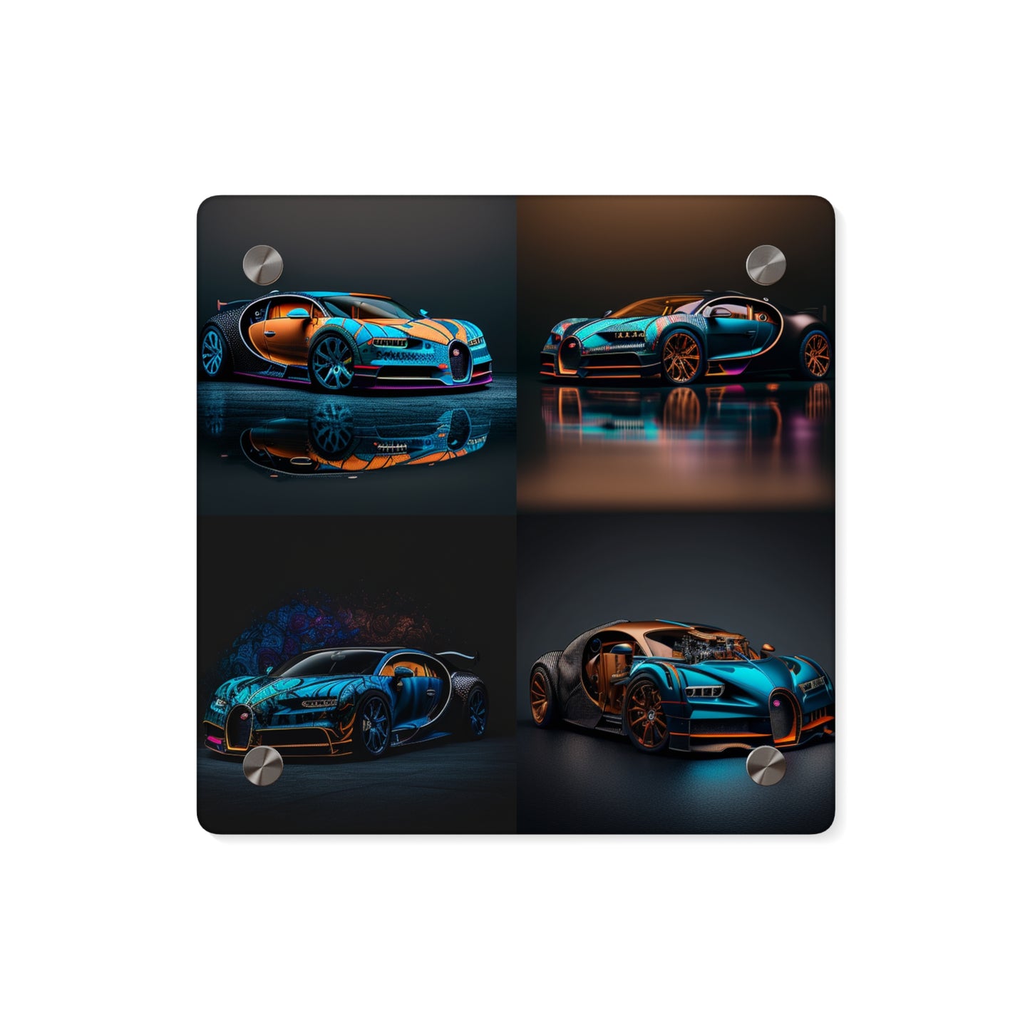 Acrylic Wall Art Panels Bugatti Blue 5