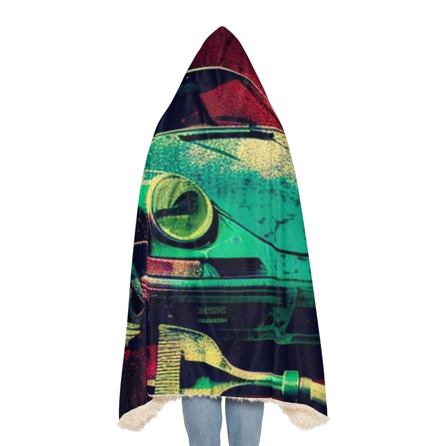 Snuggle Hooded Blanket Porsche Abstract 4