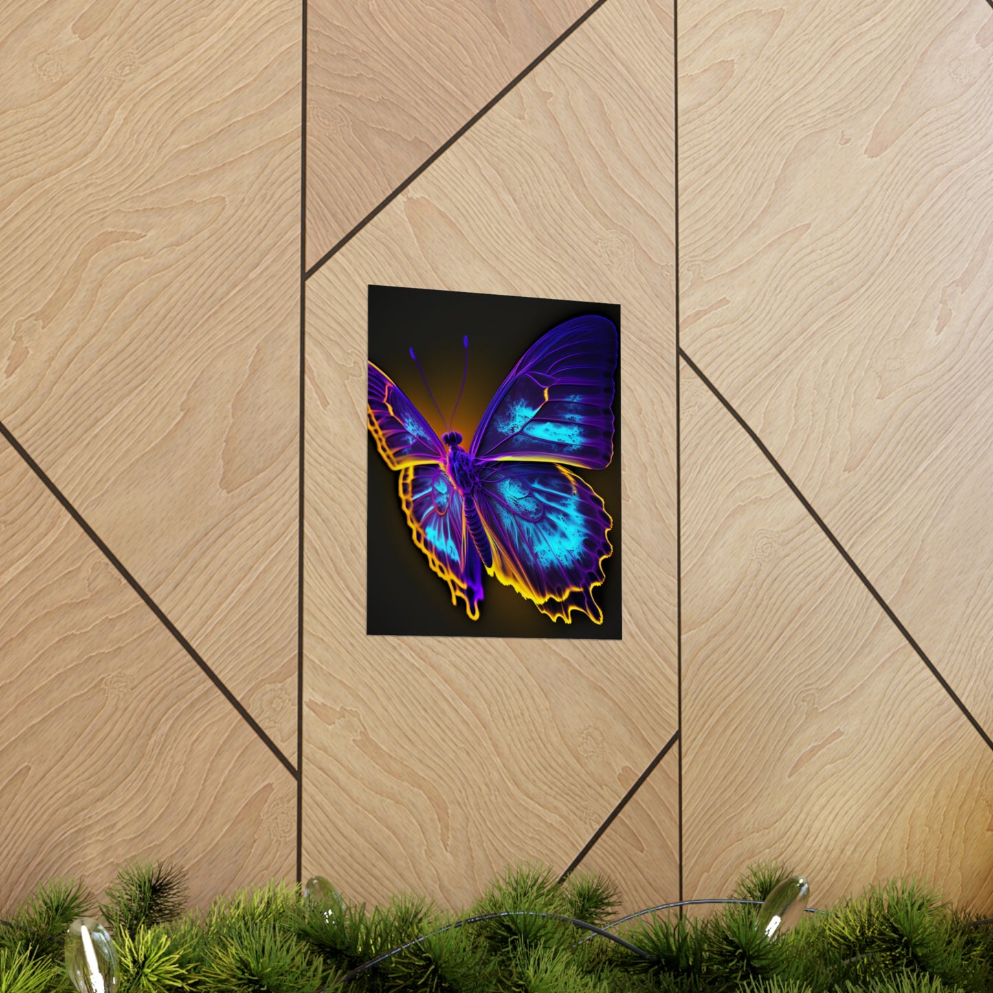 Premium Matte Vertical Posters Thermal Butterfly 4