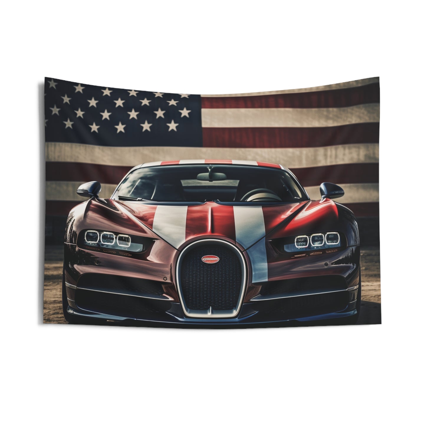 Indoor Wall Tapestries Bugatti Flag 1