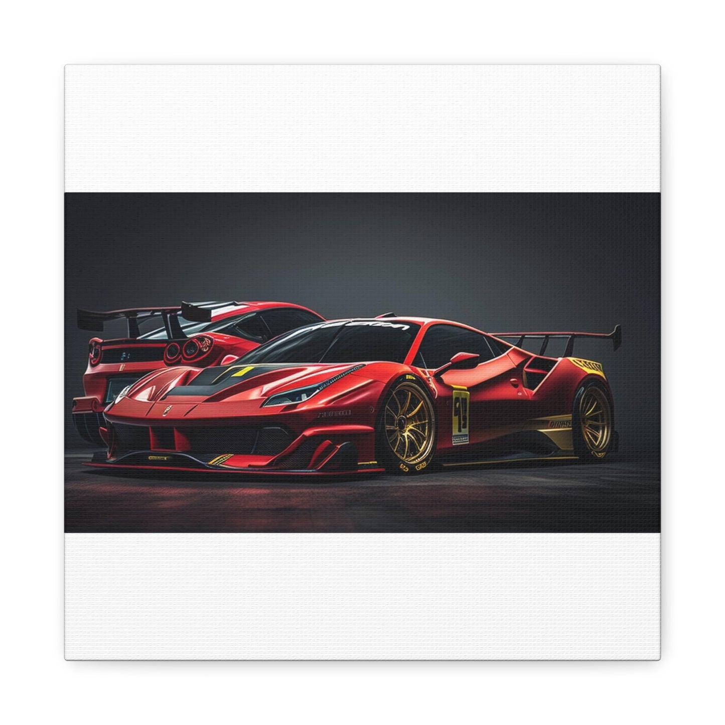 Canvas Gallery Wraps Ferrari Red 3