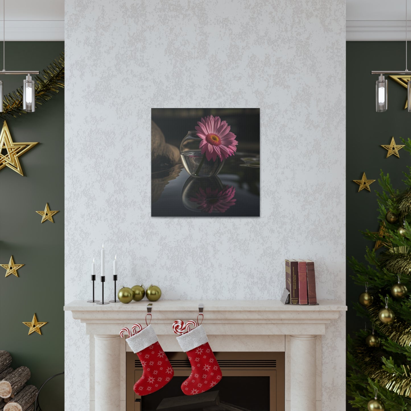 Canvas Gallery Wraps Pink Daisy 2