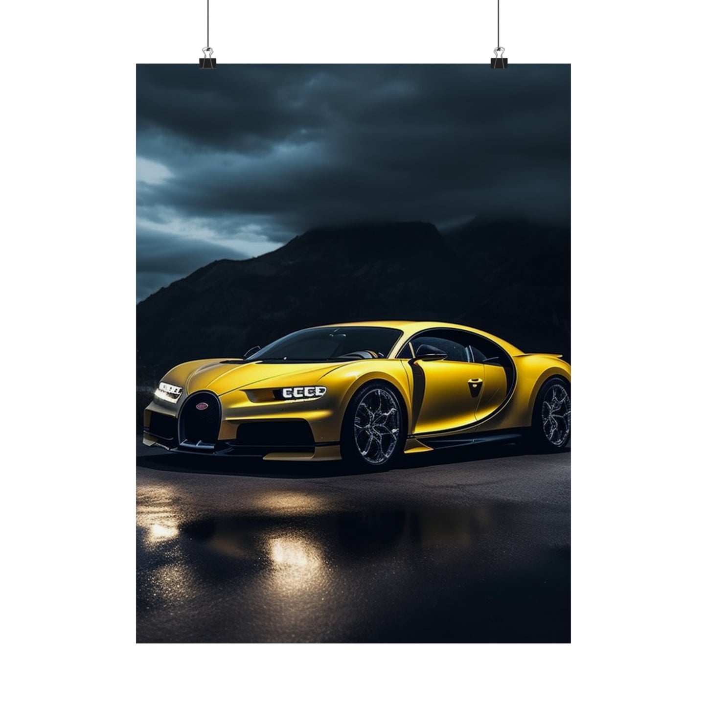 Premium Matte Vertical Posters Bugatti Real Look 4