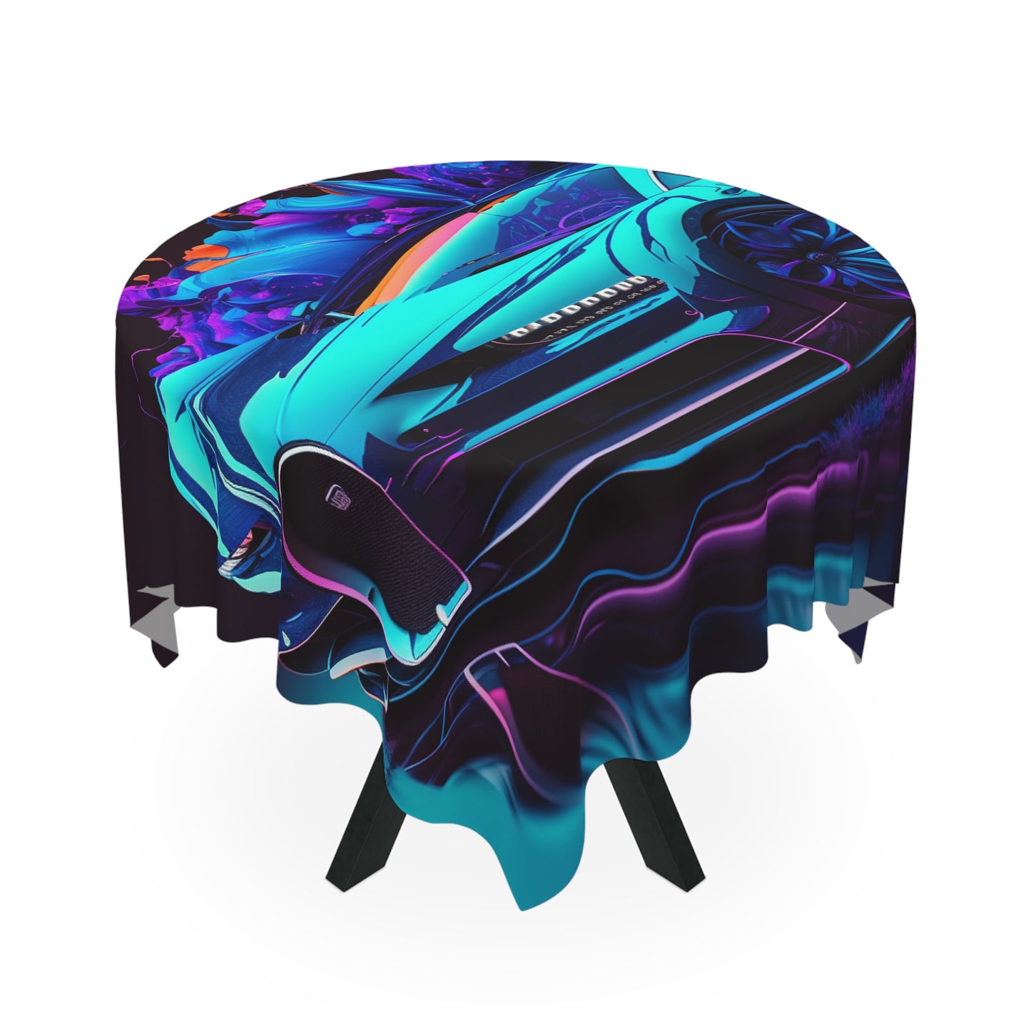 Tablecloth Bugatti Neon Chiron 3