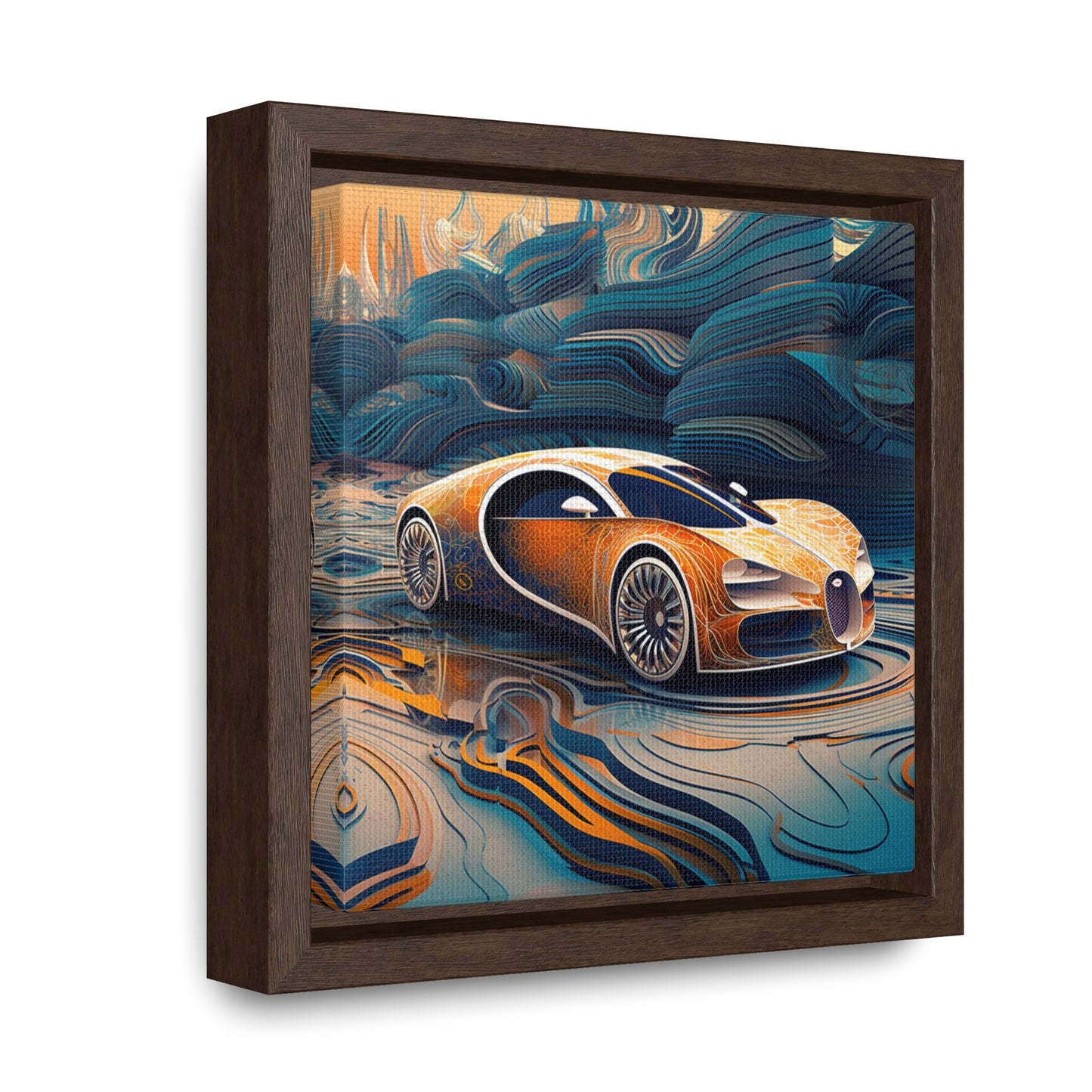 Gallery Canvas Wraps, Square Frame Bugatti Abstract Flair 1