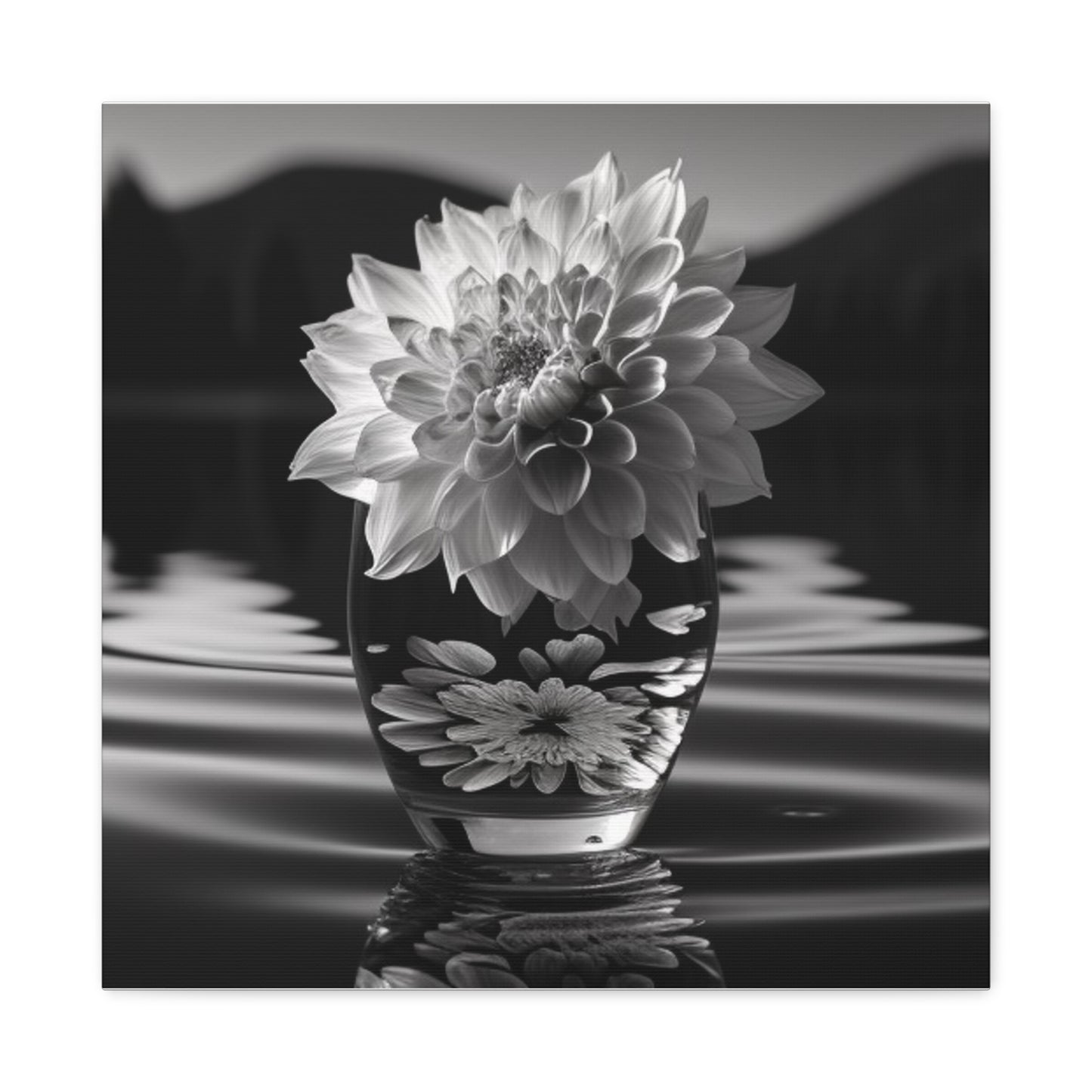 Canvas Gallery Wraps White Dahlia 4