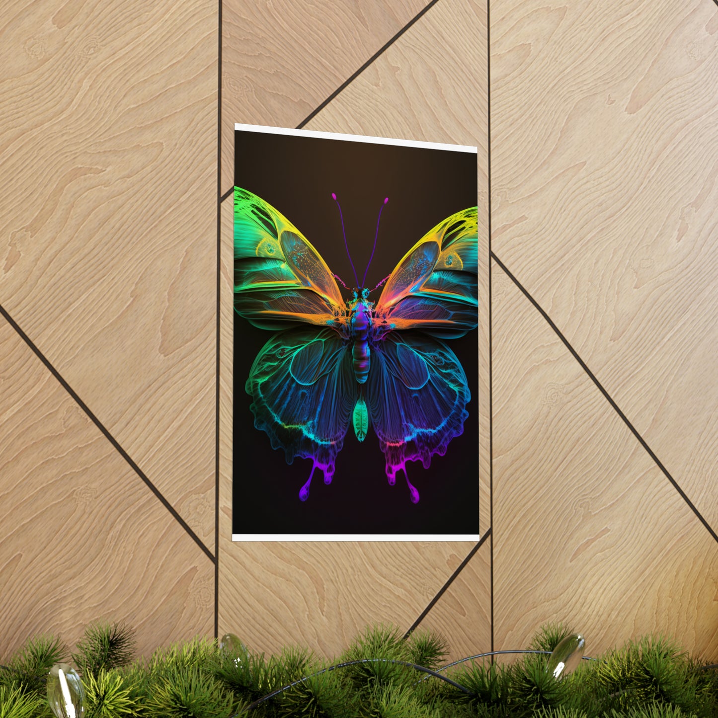 Premium Matte Vertical Posters Raw Hyper Color Butterfly 3